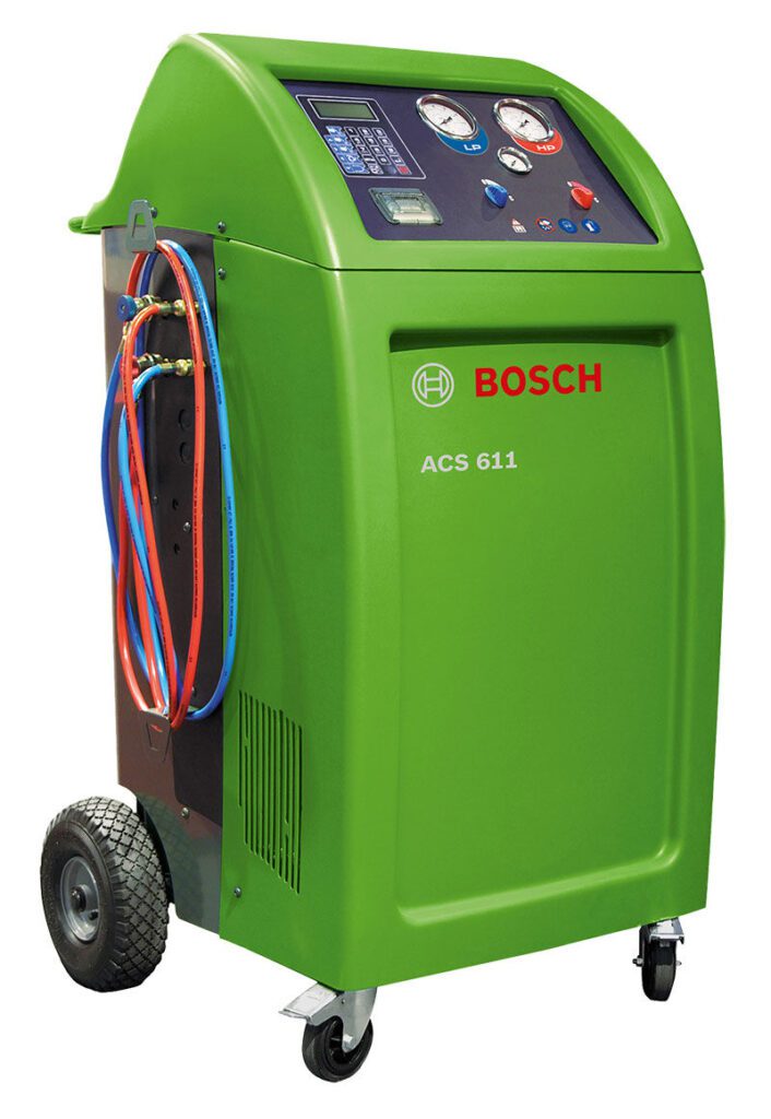 bosch acs 611 car aircon regas machine e-car
