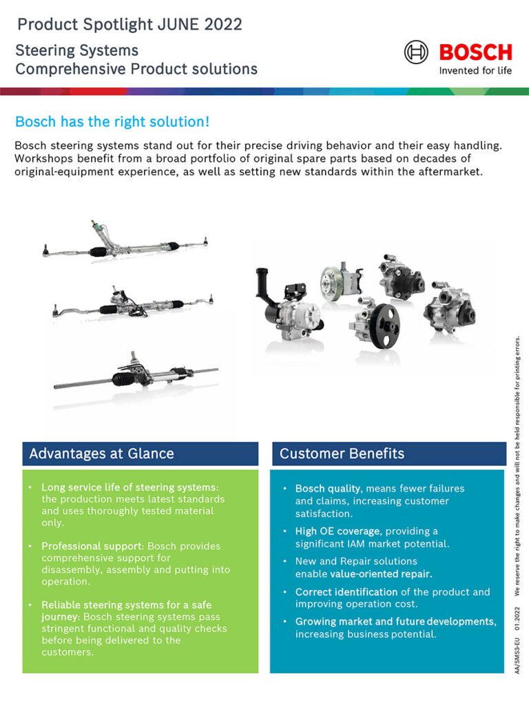Bosch Steering Systems ecar